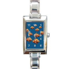 Clown Fish Rectangle Italian Charm Watch by Valentinaart