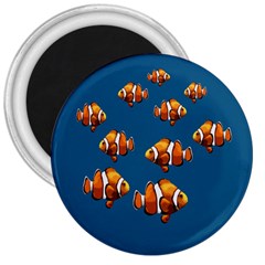 Clown Fish 3  Magnets by Valentinaart