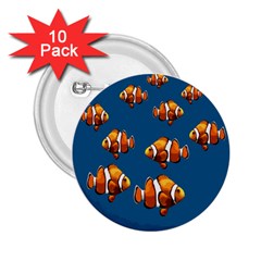 Clown Fish 2 25  Buttons (10 Pack)  by Valentinaart