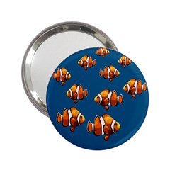 Clown Fish 2 25  Handbag Mirrors by Valentinaart