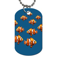 Clown Fish Dog Tag (two Sides) by Valentinaart