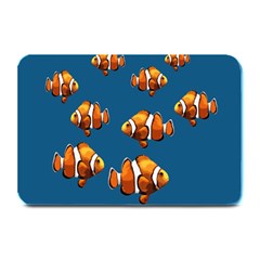 Clown Fish Plate Mats by Valentinaart