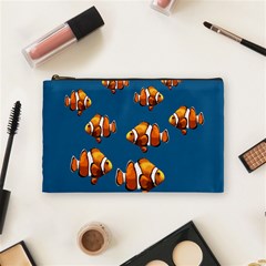 Clown Fish Cosmetic Bag (medium)  by Valentinaart