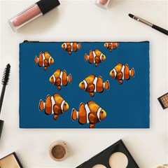 Clown Fish Cosmetic Bag (large)  by Valentinaart