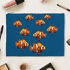 Clown Fish Cosmetic Bag (xl) by Valentinaart