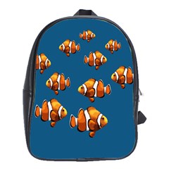 Clown Fish School Bags(large)  by Valentinaart