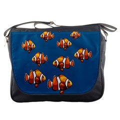 Clown Fish Messenger Bags by Valentinaart