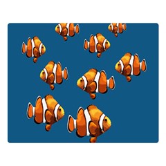 Clown Fish Double Sided Flano Blanket (large)  by Valentinaart