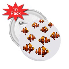 Clown Fish 2 25  Buttons (10 Pack)  by Valentinaart