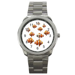 Clown Fish Sport Metal Watch by Valentinaart