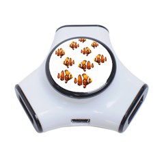 Clown Fish 3-port Usb Hub by Valentinaart