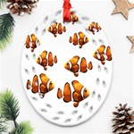 Clown fish Oval Filigree Ornament (Two Sides) Front