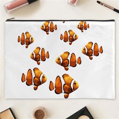 Clown Fish Cosmetic Bag (xxxl)  by Valentinaart