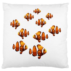 Clown Fish Standard Flano Cushion Case (one Side) by Valentinaart