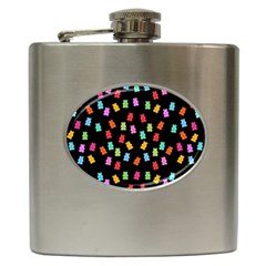 Candy Pattern Hip Flask (6 Oz) by Valentinaart