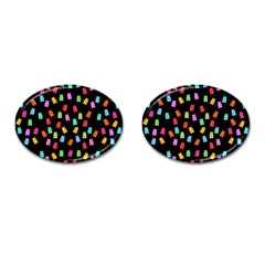 Candy Pattern Cufflinks (oval) by Valentinaart