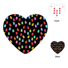 Candy Pattern Playing Cards (heart)  by Valentinaart