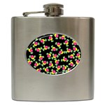 Candy pattern Hip Flask (6 oz) Front