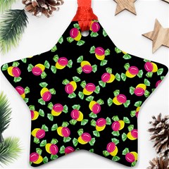 Candy Pattern Star Ornament (two Sides) by Valentinaart