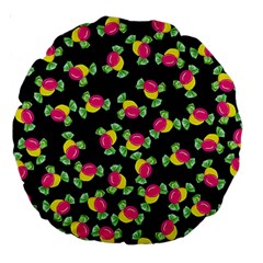 Candy Pattern Large 18  Premium Round Cushions by Valentinaart