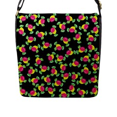 Candy Pattern Flap Messenger Bag (l)  by Valentinaart