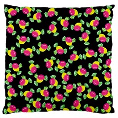 Candy Pattern Large Flano Cushion Case (one Side) by Valentinaart