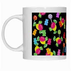 Candy Pattern White Mugs by Valentinaart