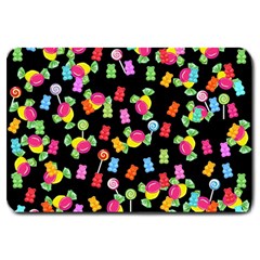 Candy Pattern Large Doormat  by Valentinaart