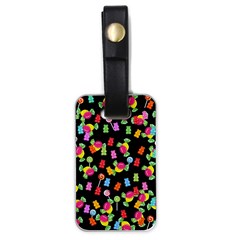 Candy Pattern Luggage Tags (one Side)  by Valentinaart