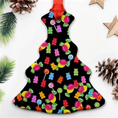 Candy Pattern Christmas Tree Ornament (two Sides)