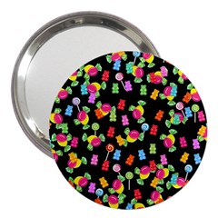 Candy Pattern 3  Handbag Mirrors by Valentinaart