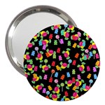 Candy pattern 3  Handbag Mirrors Front