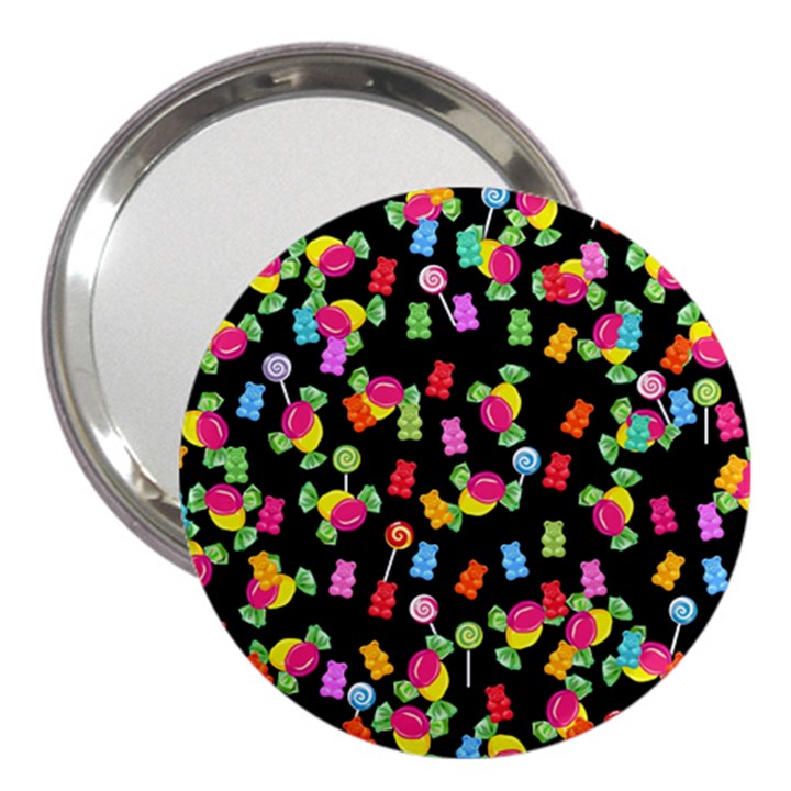 Candy pattern 3  Handbag Mirrors