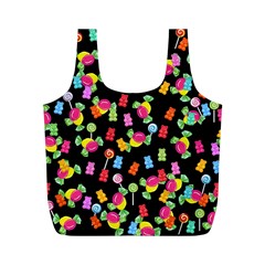 Candy Pattern Full Print Recycle Bags (m)  by Valentinaart