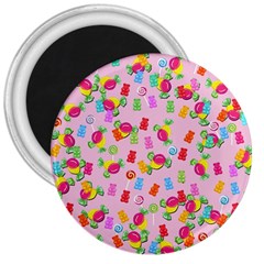 Candy Pattern 3  Magnets by Valentinaart