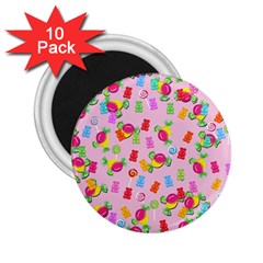 Candy Pattern 2 25  Magnets (10 Pack)  by Valentinaart