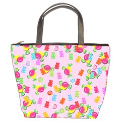 Candy Pattern Bucket Bags by Valentinaart