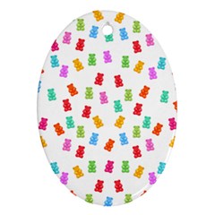 Candy Pattern Ornament (oval) by Valentinaart