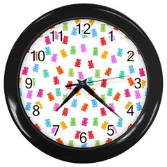 Candy pattern Wall Clocks (Black)