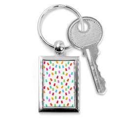 Candy pattern Key Chains (Rectangle) 