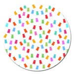 Candy pattern Magnet 5  (Round) Front