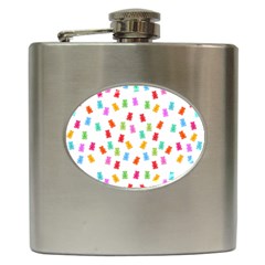 Candy Pattern Hip Flask (6 Oz) by Valentinaart