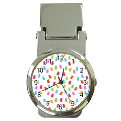 Candy pattern Money Clip Watches