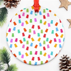 Candy Pattern Round Ornament (two Sides)