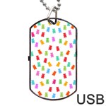 Candy pattern Dog Tag USB Flash (One Side) Front