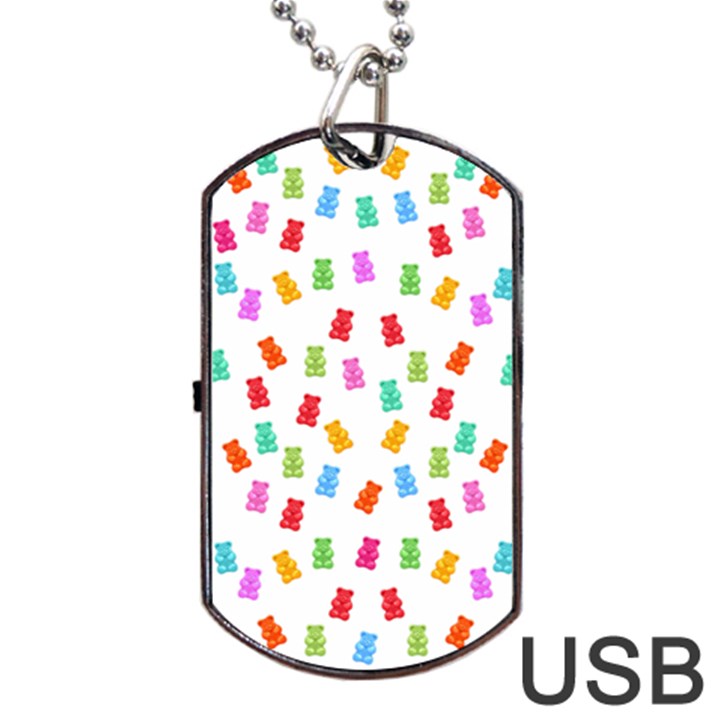 Candy pattern Dog Tag USB Flash (One Side)