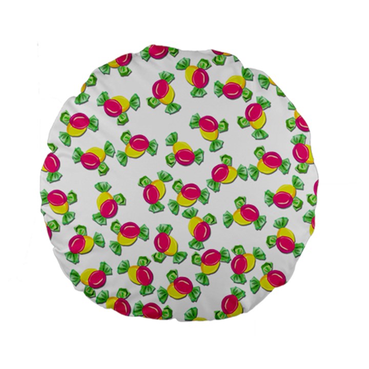 Candy pattern Standard 15  Premium Round Cushions