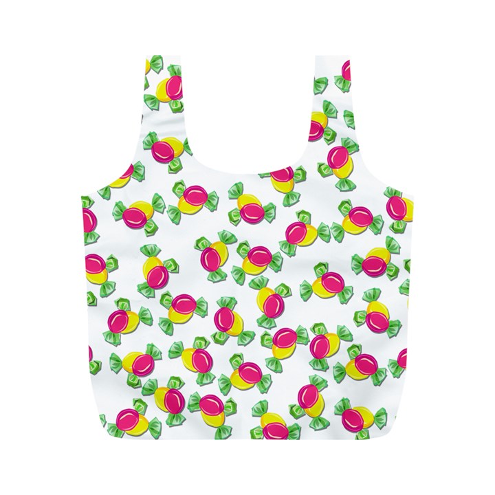 Candy pattern Full Print Recycle Bags (M) 