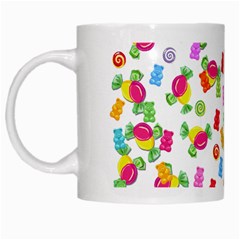 Candy Pattern White Mugs by Valentinaart