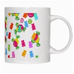 Candy pattern White Mugs Right